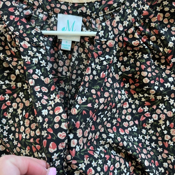 Can't Be Outdone Black Ditsy Floral Dress - Picture 3 of 3